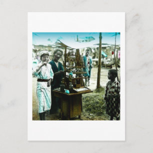 Carte Postale Le bonhomme du Vieux Japon Vintage japonais