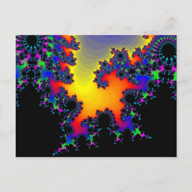 Carte Postale Le bord du fractal : (Devant)