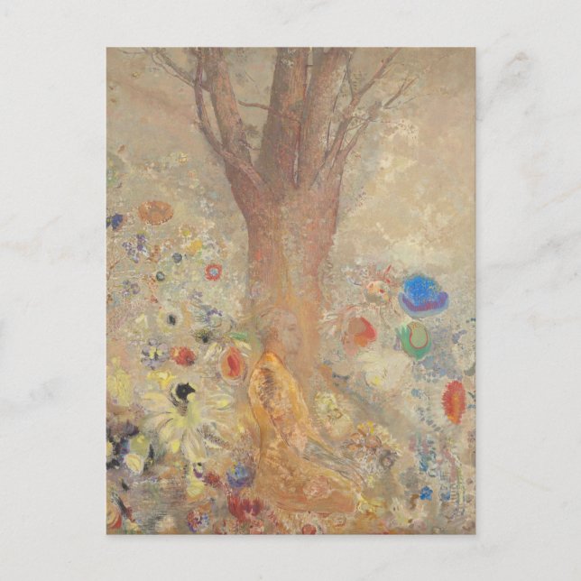 Carte Postale Le Bouddha par Odilon Redon (Devant)