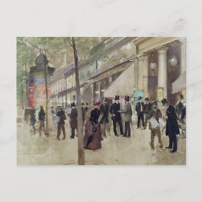 Carte Postale Le boulevard Montmartre (Devant)