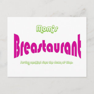 Carte Postale Le Breastaurant de maman