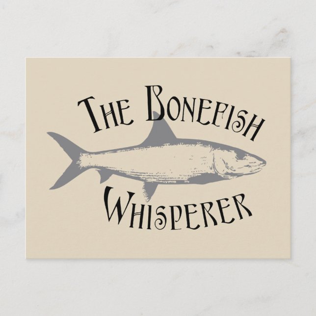 Carte Postale Le Brouillard de Bonefish Funny Ocean Fishing (Devant)