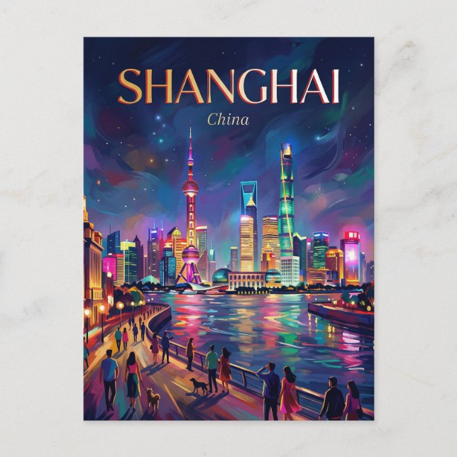 Carte Postale Le Bund Chine (Devant)