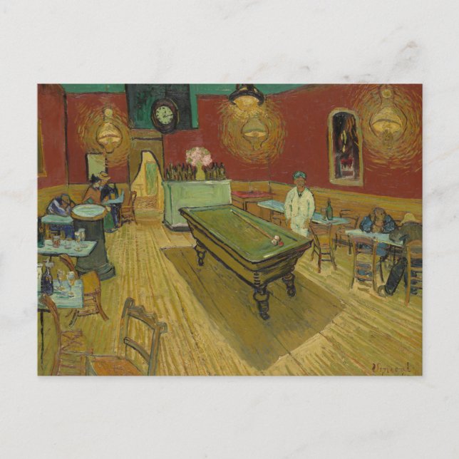 Carte Postale Le Café de nuit de Vincent Van Gogh (Devant)