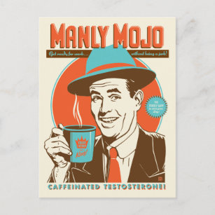 Carte Postale Le café Manly Mojo