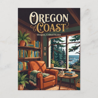 Carte Postale Le Café Whispering Pines Oregon