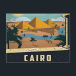 Carte Postale Le Caire Égypte ancienne Pyramides Voyage rétro vi<br><div class="desc">Le Caire Égypte ancienne Pyramides Voyage rétro vintage carte postale touristique</div>