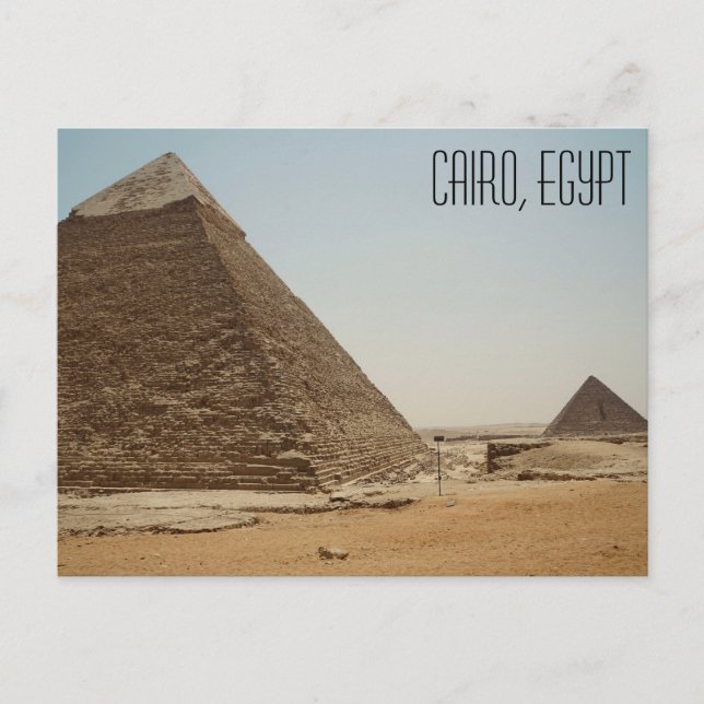 Carte Postale Le Caire, Égypte Les Grandes Pyramides  (Devant)