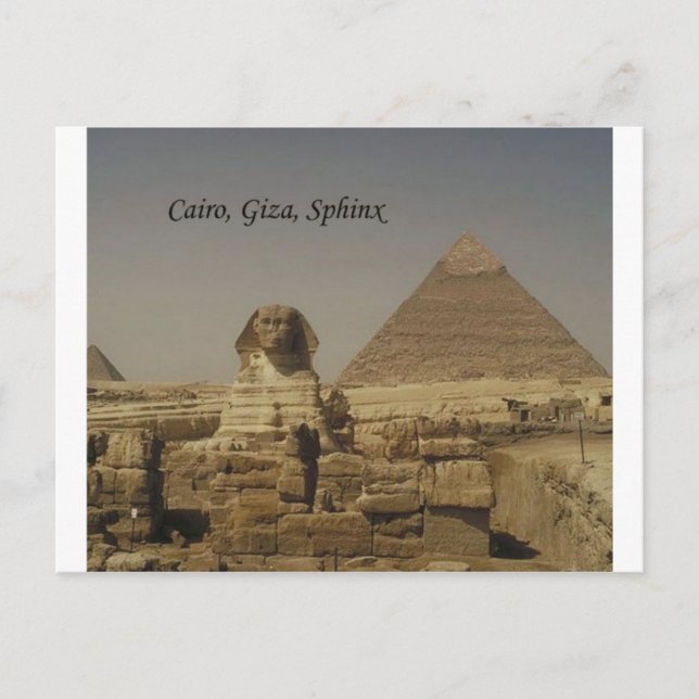 Carte Postale Le Caire, Gizeh, Le Sphinx (St.K.) (Devant)