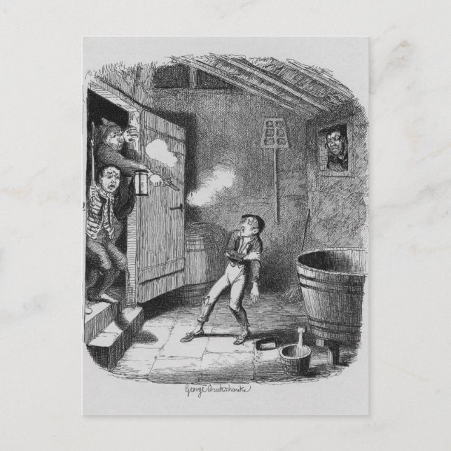 Carte Postale Le cambriolage d'Oliver (Devant)