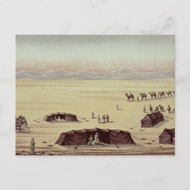 Carte Postale Le camp du désert de Sir Richard Burton (Devant)