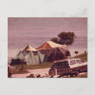 Carte Postale Le Camping Est Dans Les Tentes ! - VINTAGE