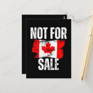 Carte Postale Le Canada, 51e État, n'est pas à vendre Fierté can