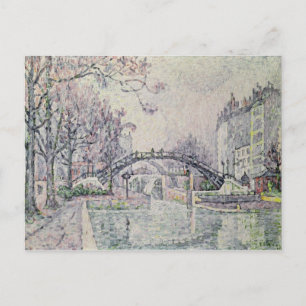 Carte Postale Le canal Saint-Martin, 1933