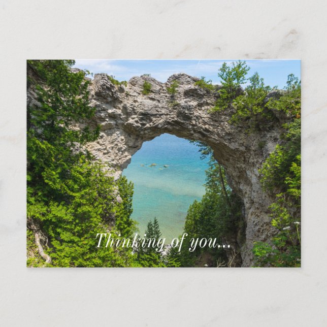 Carte Postale Le Canoë À Arch Rock (Devant)