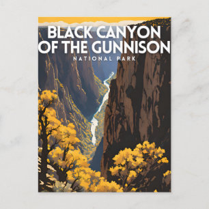 Carte Postale Le canyon noir du parc national Gunnison