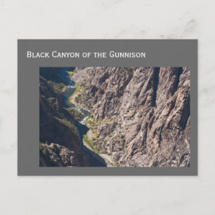 Carte Postale Le canyon noir du parc national Gunnison