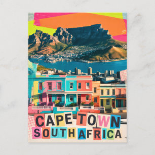 Carte Postale Le Cap Afrique du Sud Voyage Bo-Kaap Paysage