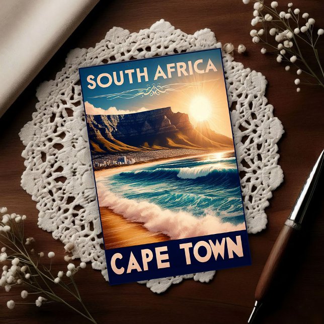Carte Postale Le Cap - Afrique du Sud Voyage Rétro (Créateur téléchargé)