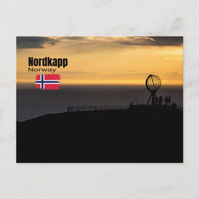 Carte Postale Le cap Nord magique (Devant)