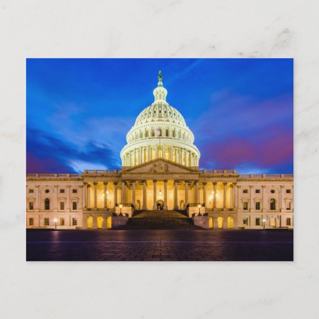 Carte Postale Le Capitole des États-Unis (Devant)
