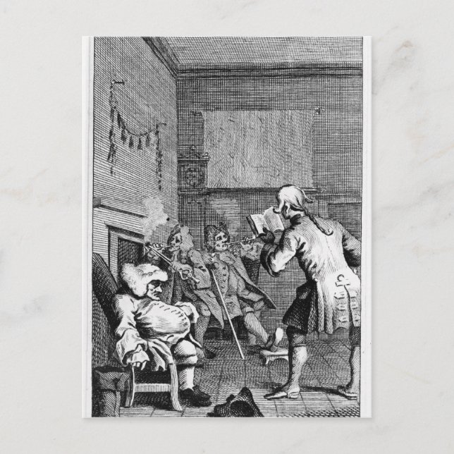 Carte Postale Le caporal Trim lit un sermon (Devant)