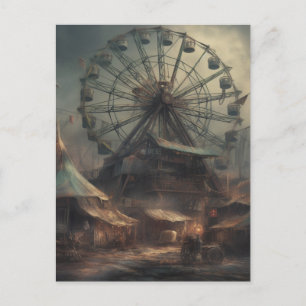 Carte Postale Le Carnaval dystopique abandonné par les hantés