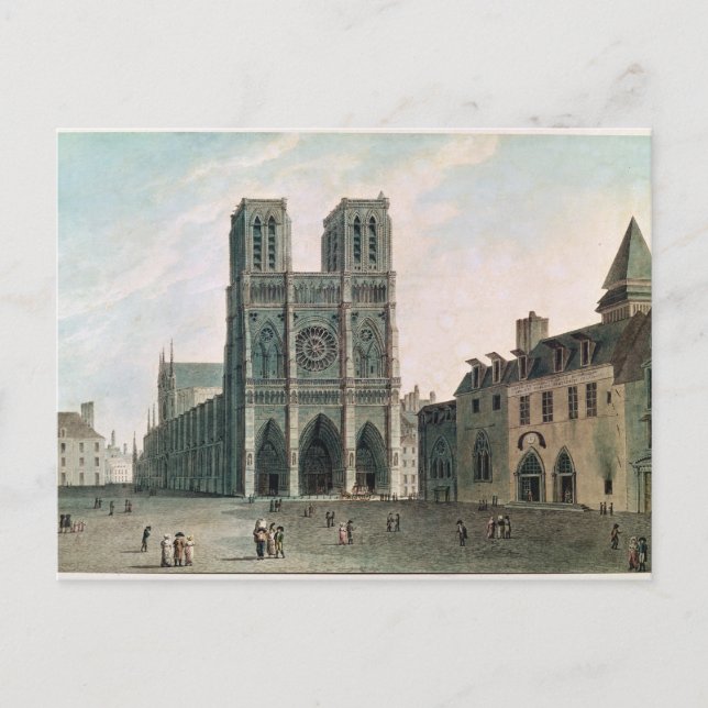 Carte Postale Le Carré devant Notre-Dame (Devant)