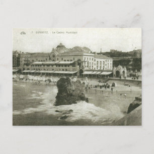 Carte Postale Le Casino Municipal, Biarritz, France Vintage