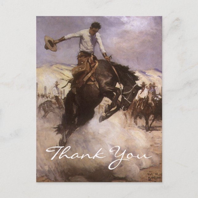 Carte Postale Le cavalier Breezy de Koerner (Devant)