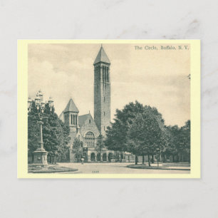 Carte Postale Le Cercle, Buffalo, New York Vintage
