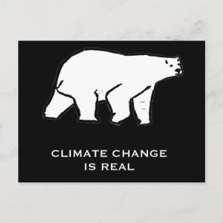 Carte Postale Le changement climatique est réel