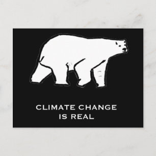 Carte Postale Le changement climatique est réel
