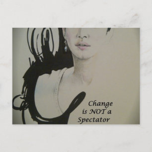 Carte Postale Le changement n'est pas un spectateur Sport Art Im