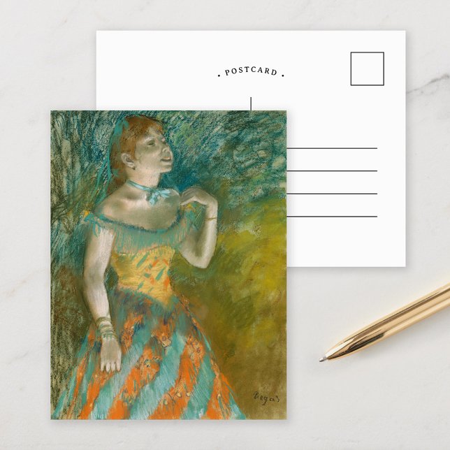 Carte Postale Le chanteur en vert | Edgar Degas (Créateur téléchargé)