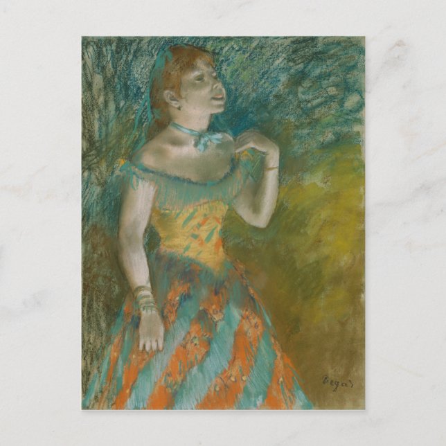 Carte Postale Le chanteur en vert - Edgar Degas (Devant)