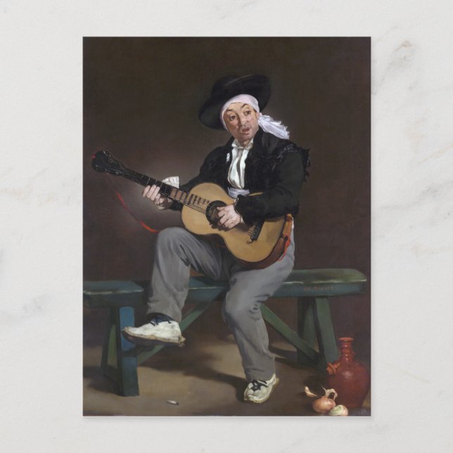 Carte Postale Le chanteur espagnol - Édouard Manet (Devant)