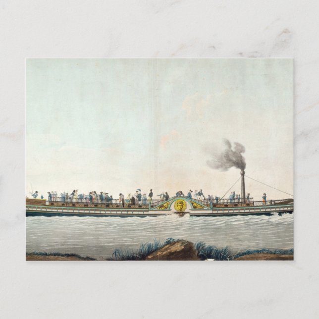 Carte Postale Le Charles-Philippe, premier bateau à vapeur (Devant)