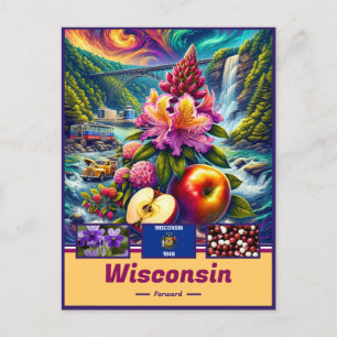 Carte Postale Le charme captivant du Wisconsin : un point de rep