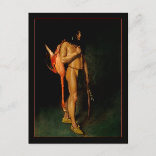 Carte Postale Le chasseur par George deForest Brush Art (Devant)