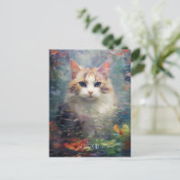 Le chat dans la forêt