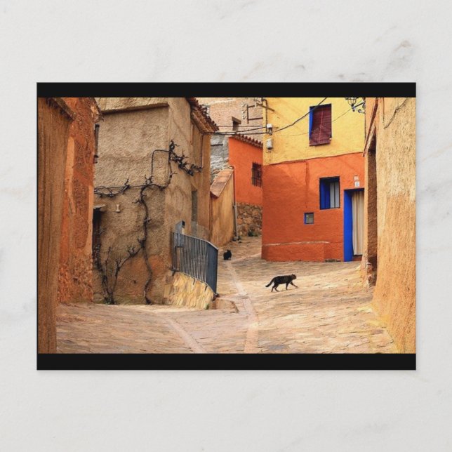 Carte Postale Le chat dans ma rue, Art  (Devant)