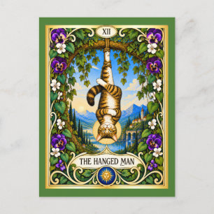 Carte Postale Le Chat de l'Homme Pendu Tarot - Une Nouvelle Pers