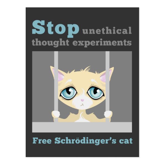 Chat De Schrodinger Pour Les Nuls Carte Postale Le chat de Schrodinger libre | Zazzle.fr