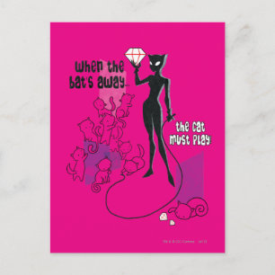 Carte Postale Le chat doit jouer