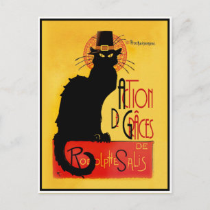 Carte Postale Le Chat Noir - Action de grâce