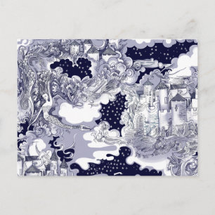 Carte Postale Le Château au bord de la mer