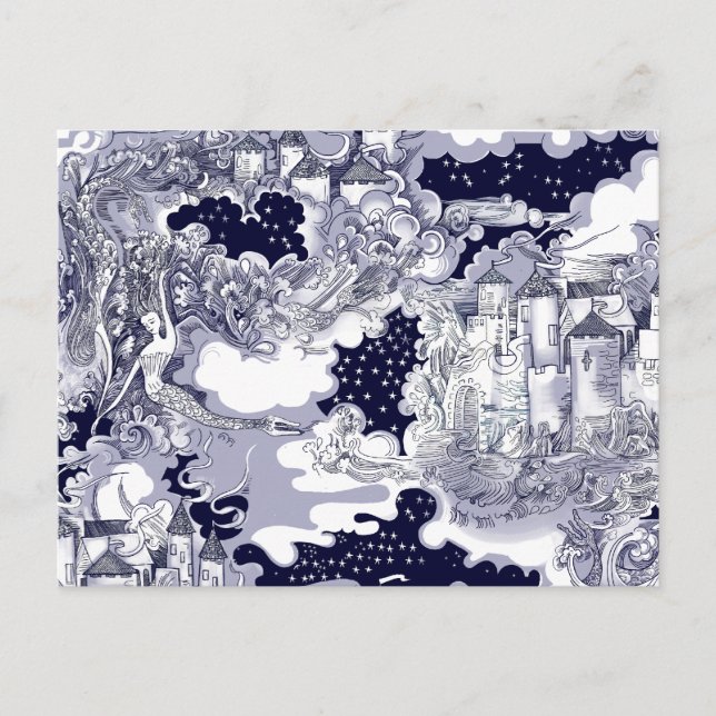 Carte Postale Le Château au bord de la mer (Devant)