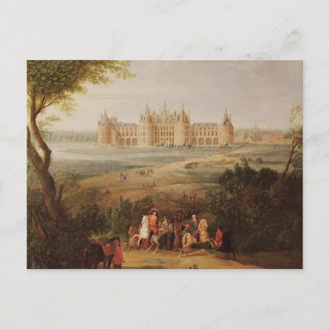 Carte Postale Le château de Chambord, 1722 (Devant)