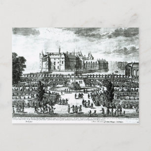 Carte Postale Le Château de Chantilly et les jardins conçus